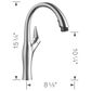 Blanco Artona Pull-Down Kitchen Faucet 1.5 GPM in PVD Steel, , large