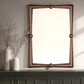 Creative Coop Mango Wood Wall Mirror in Walnut, , large