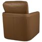 Italiano Furniture Turner Leather Swivel Glider in Camel, , large