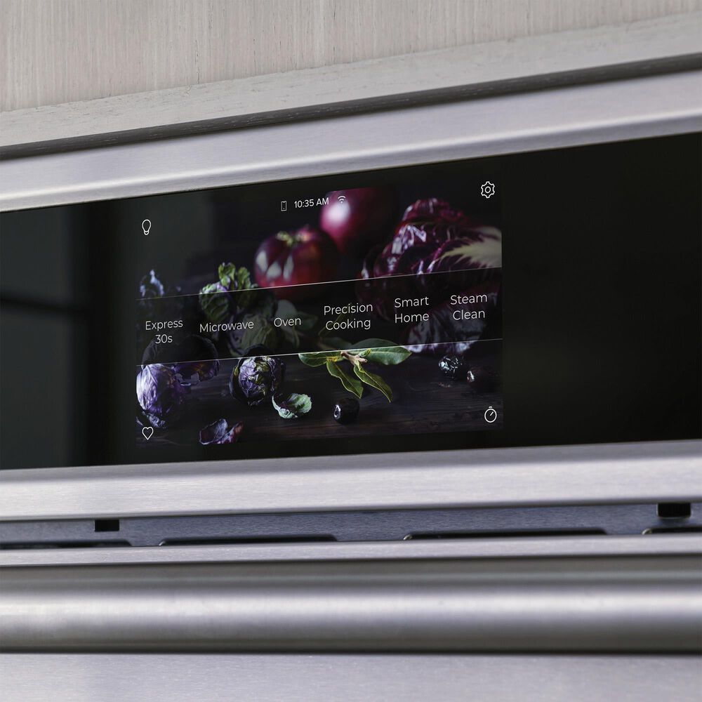 Monogram Statement 30&quot; Smart French Door Electric Single Wall Oven in Stainless Steel, , large