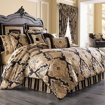 J. Queen New York Bradshaw 4-Piece King Comforter Set in Black, , large