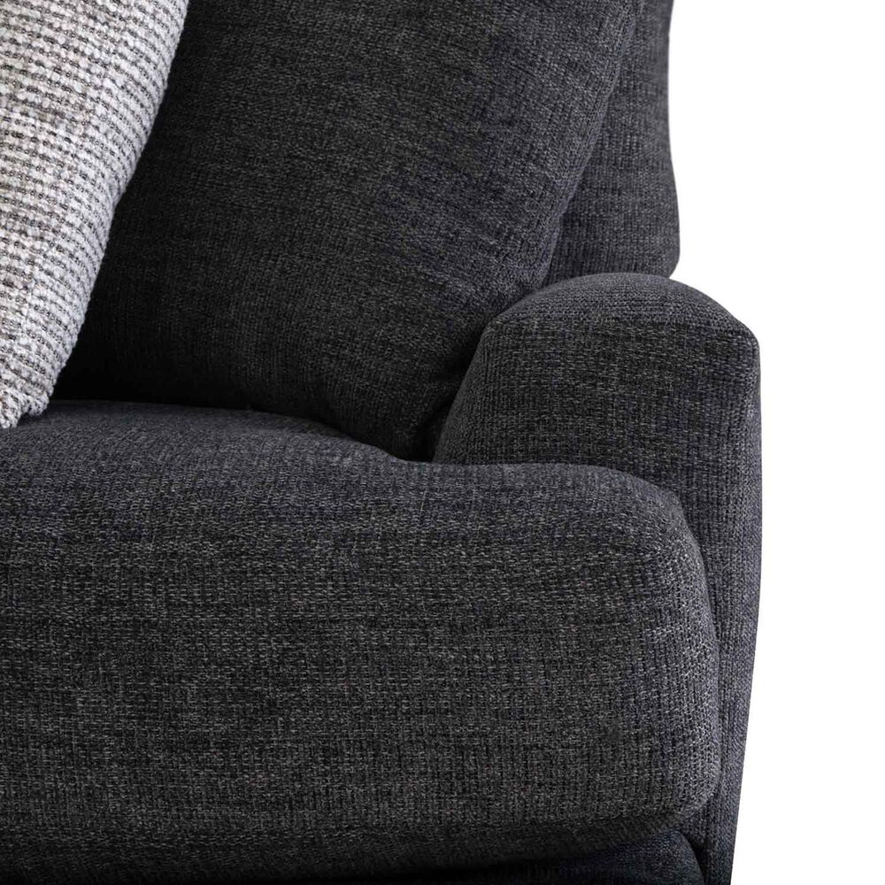 Moore Furniture Collins 4-Piece Left Facing Sectional with Chaise in Mandy Slate, , large