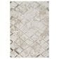 Nourison Glitz 9" x 12" Ivory and Grey Area Rug, , large