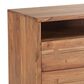 Home Trends & Design Aspen 2-Drawer Nightstand in Smoked Acacia and Antique Zinc, , large