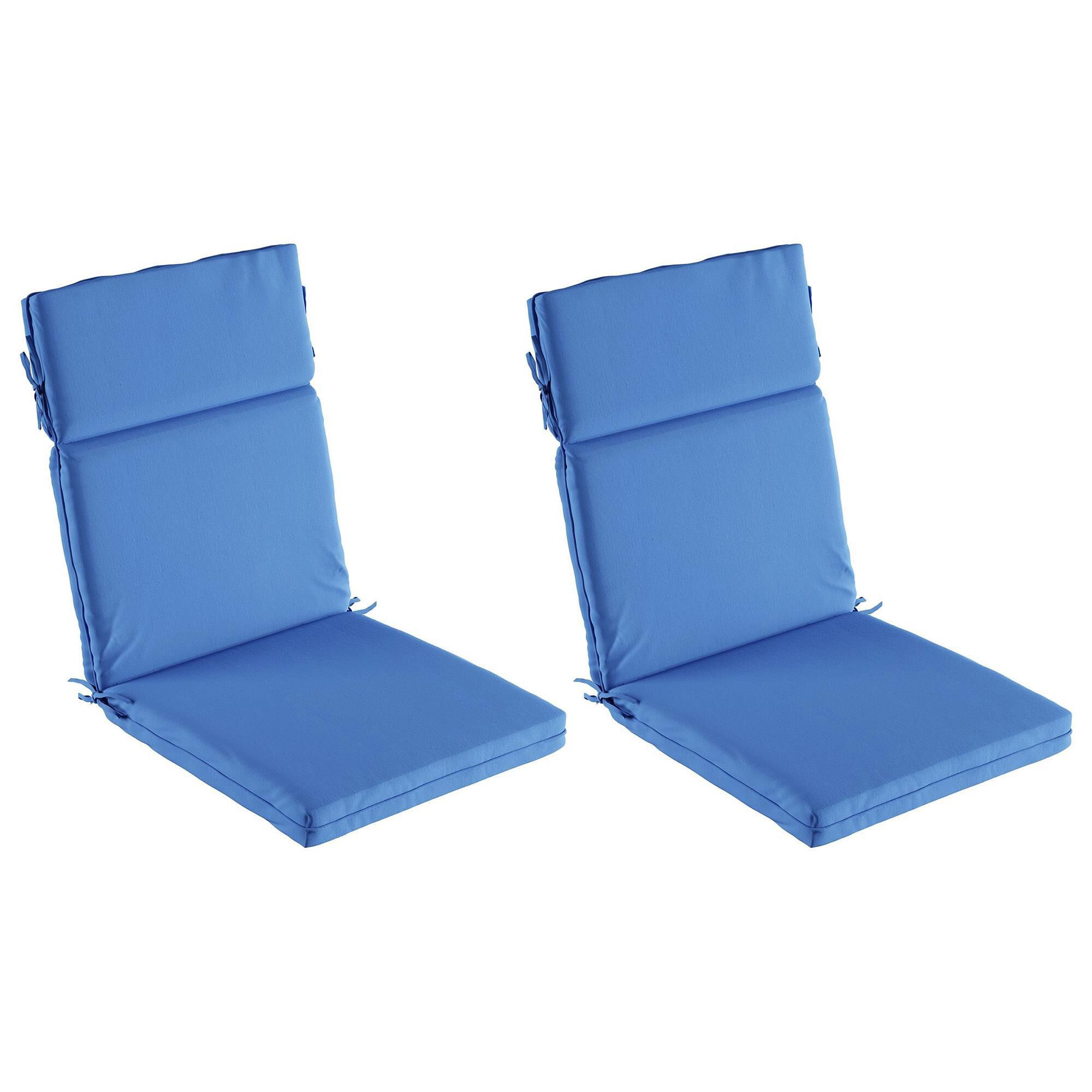 Blue wicker chair hotsell cushions