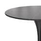 Leisuremod LeisureMod Verve Collection 36 Round Dining Table, Black Base with Sintered Stone Black Top, , large