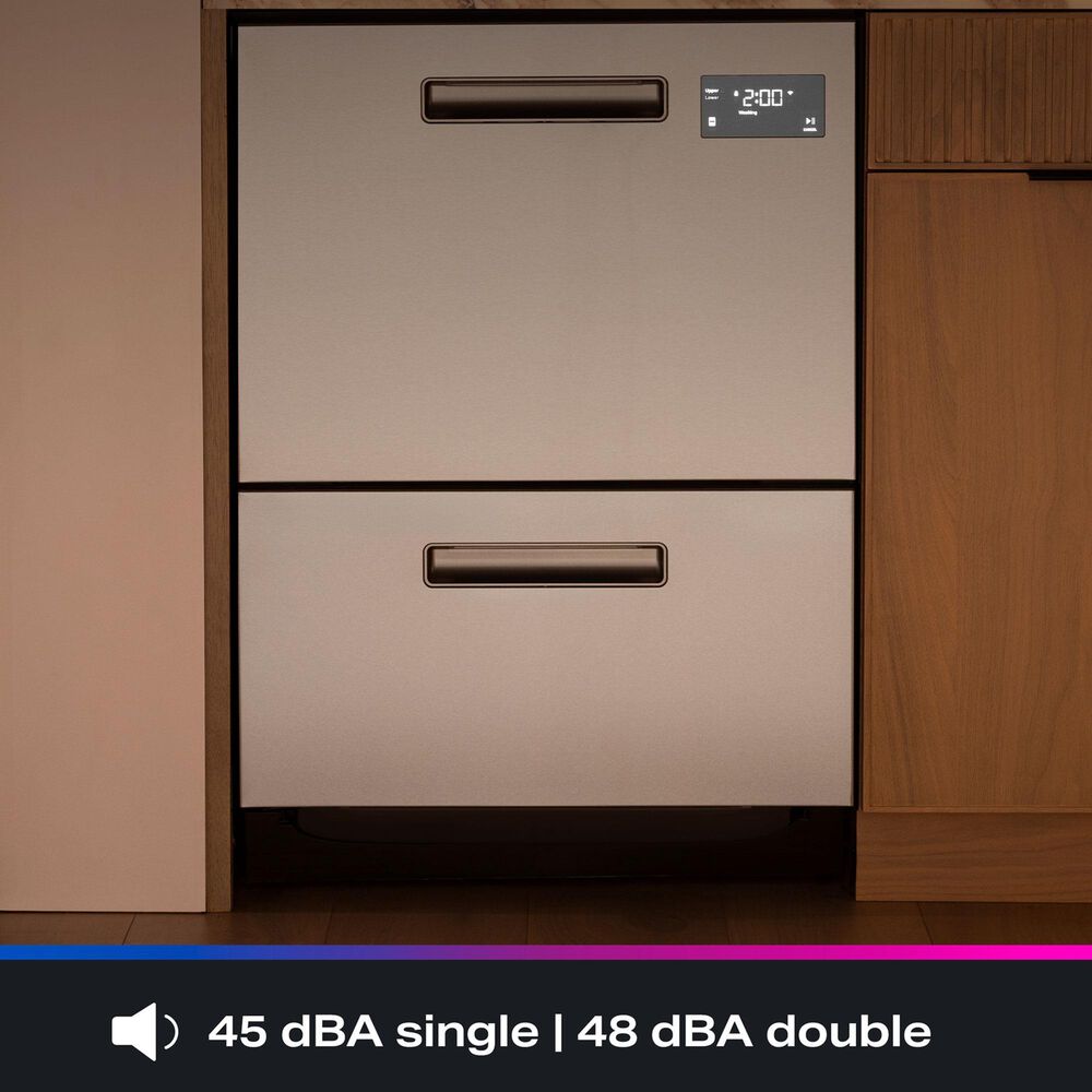 GE Profile 24&quot; Dishwasher Double Drawer in Stainless Steel, , large