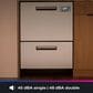 GE Profile 24" Dishwasher Double Drawer in Stainless Steel, , large