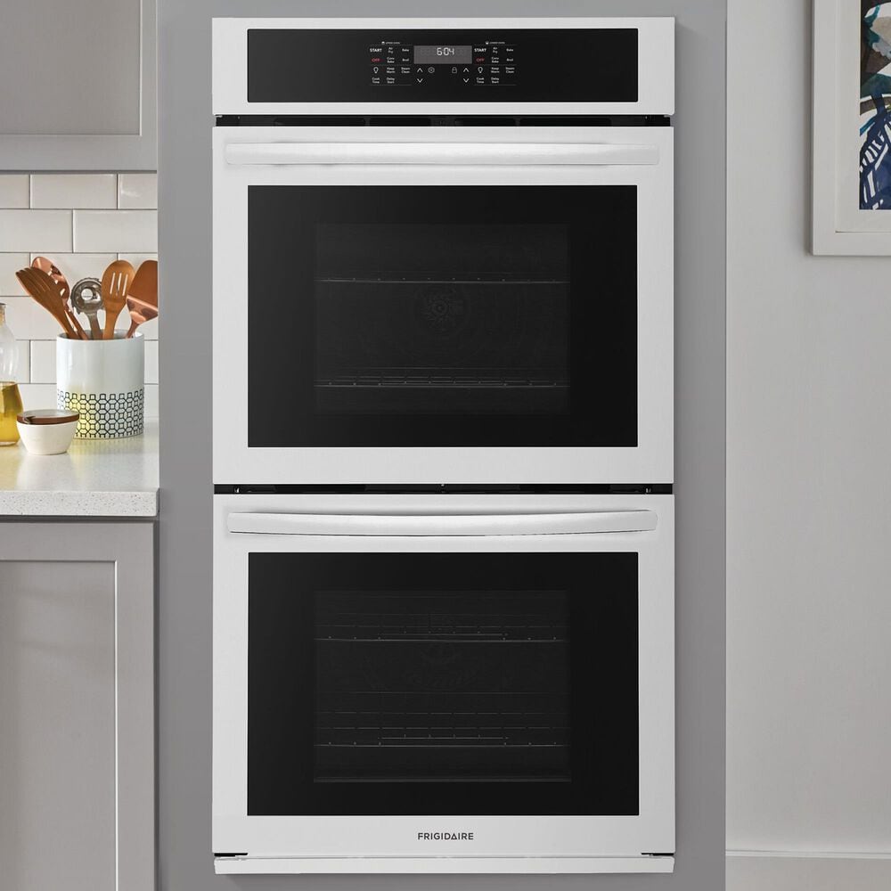 Frigidaire 27" Built-in Double Wall Oven with Air Fry in White, , large