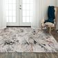 RIZZY Stratford 7"10" x 9"10" Neutral, Gray and Red Area Rug, , large