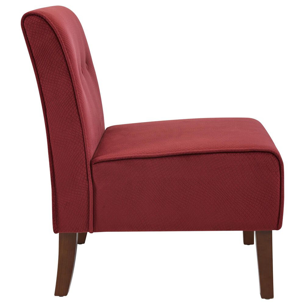 Linon Home Decor Coco Accent Chair in Red, , large