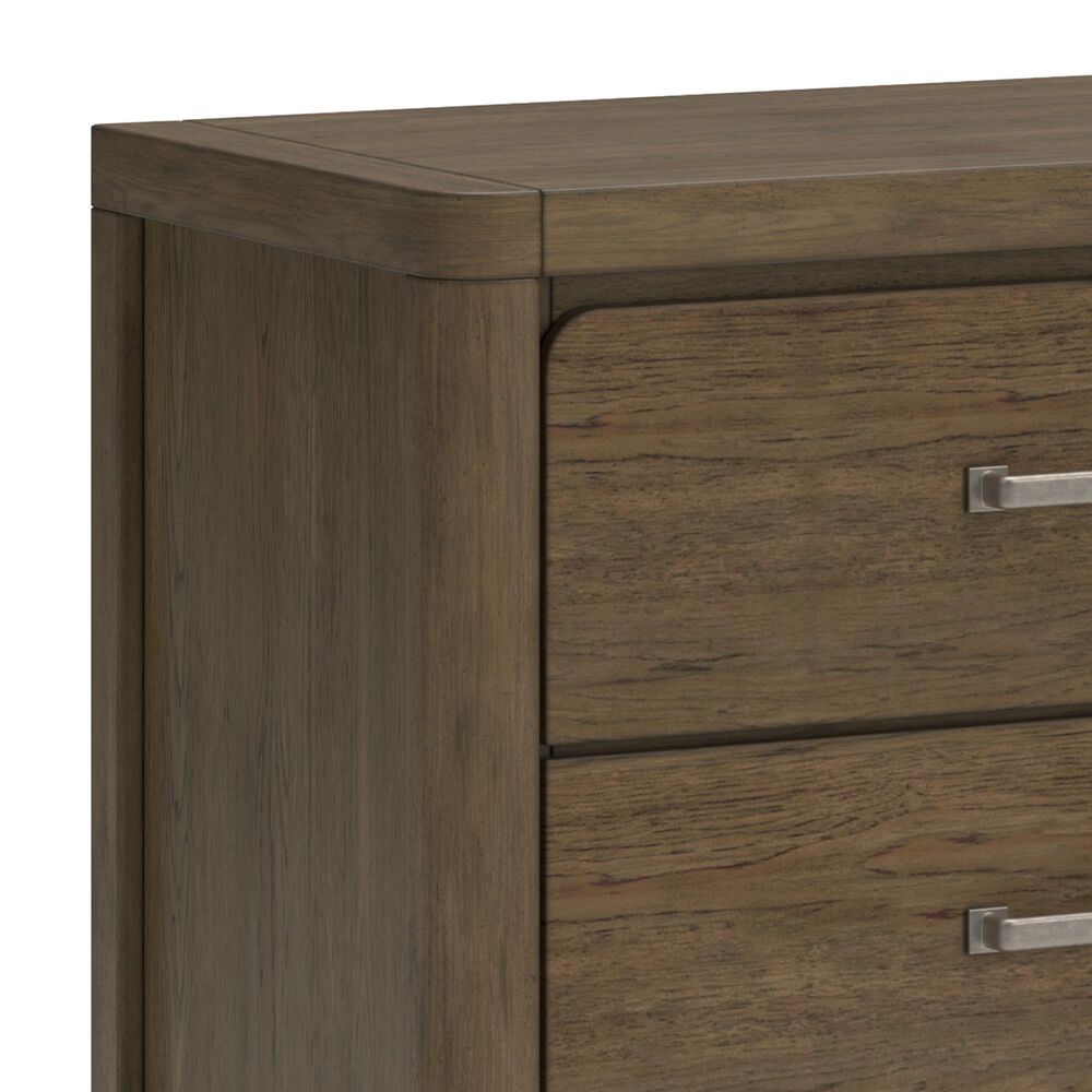 Millenium Dresser and Mirror in Light Brown, , large