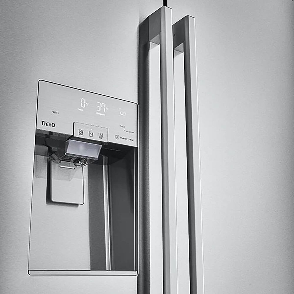 LG Studio 26 Cu. Ft. Side-by-Side Refrigerator in Stainless Steel, , large