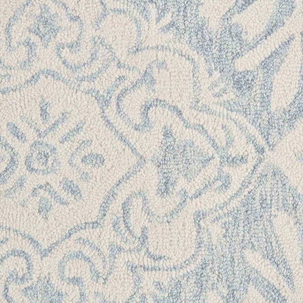 Feizy Belfort Floral 9&#39; x 12&#39; Blue and Gray Area Rug, , large