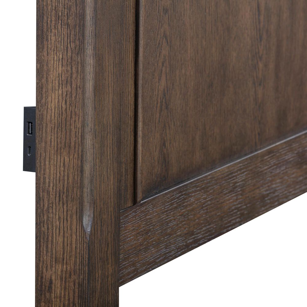 Riva Ridge Oxford 3-Piece Queen Panel Storage Bedroom Set in Cocoa with USB Ports, , large