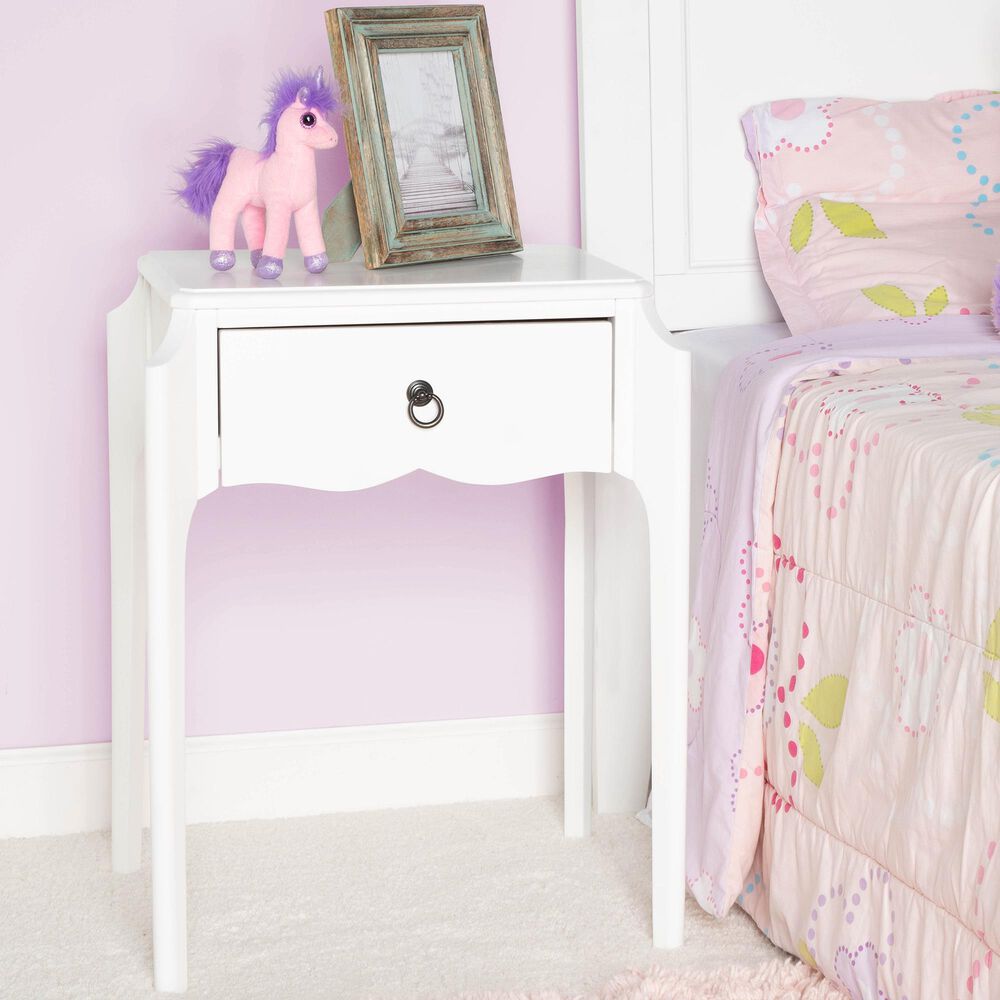 Butler Specialty Company Wilshire 1-Drawer Nightstand in Smooth White, , large