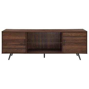 Walker Edison Nora 70" 2-Door TV Console in Dark Walnut, , large