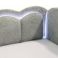 Crown Mark Melody Daybed with Trundle and LED Lights in Light Grey, , large
