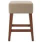 Valor Living Roscoe 26" Backless Counter Stool with Taupe Upholstery in Cherry, , large