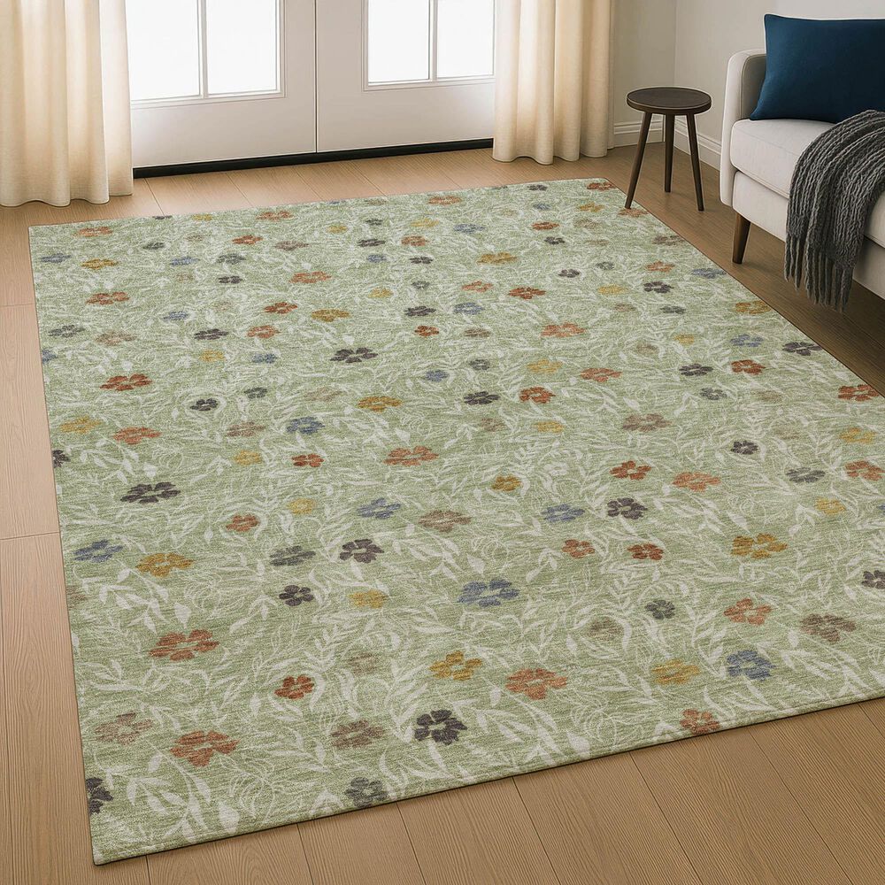 Dalyn Rug Company Soft Essentials Floral Cactus 9' x 12' Indoor/Outdoor Area Rug, , large
