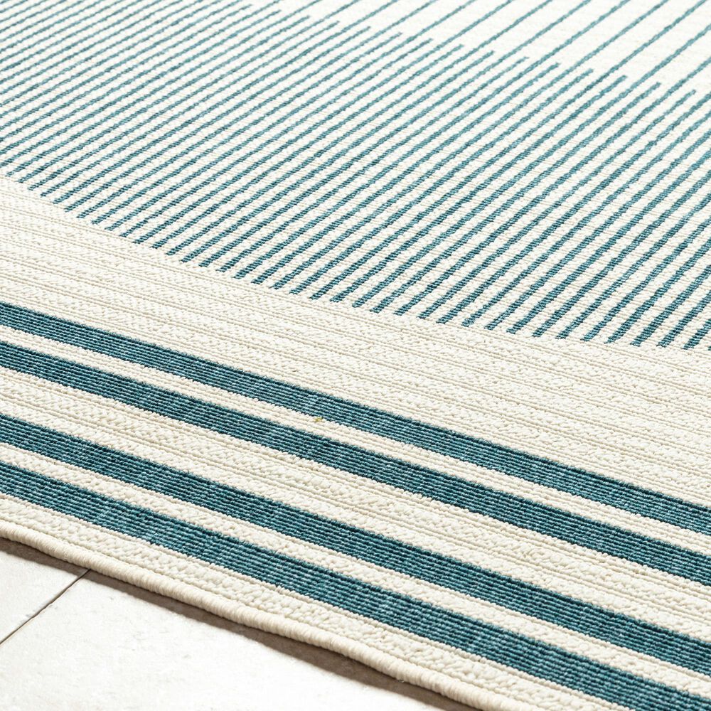 Surya Alfresco 3&#39;7&quot; x 5&#39;7&quot; Light Silver, Beige, Charcoal and Nickel Indoor/Outdoor Area Rug, , large