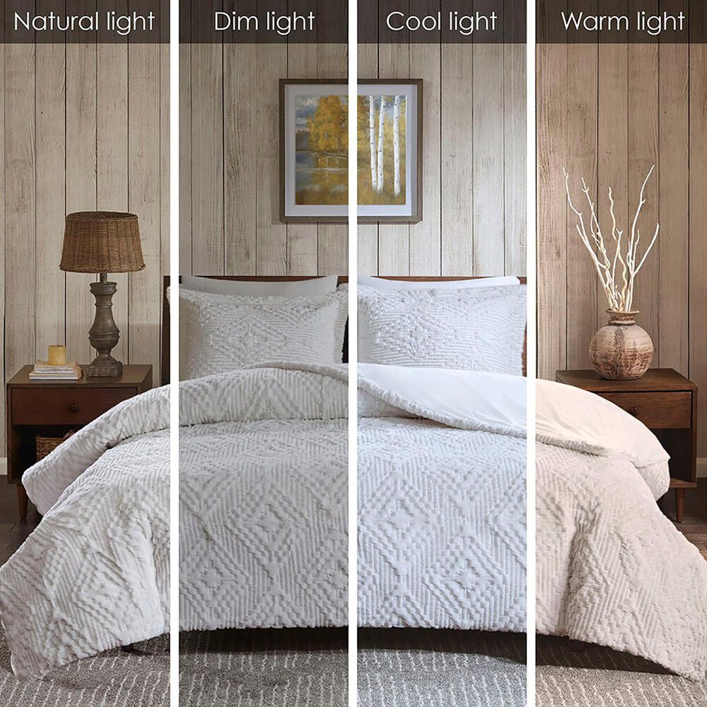 Hampton Park Teton 3-Piece King/California King Quilt Set in Ivory, , large