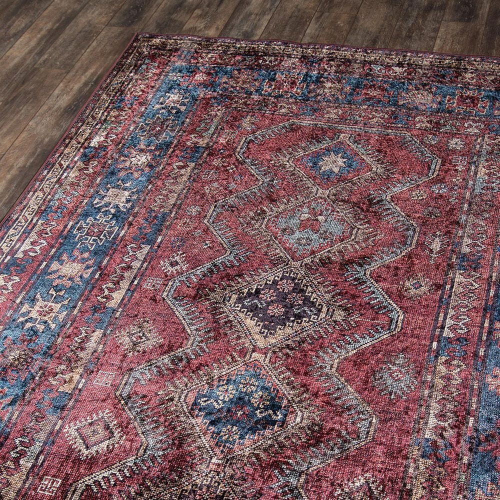 Momeni Karachi KAR-1 2&#39; x 3&#39; Burgundy Scatter Area Rug, , large
