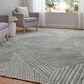 Feizy Elias 8" x 10" Green and Gray Area Rug, , large