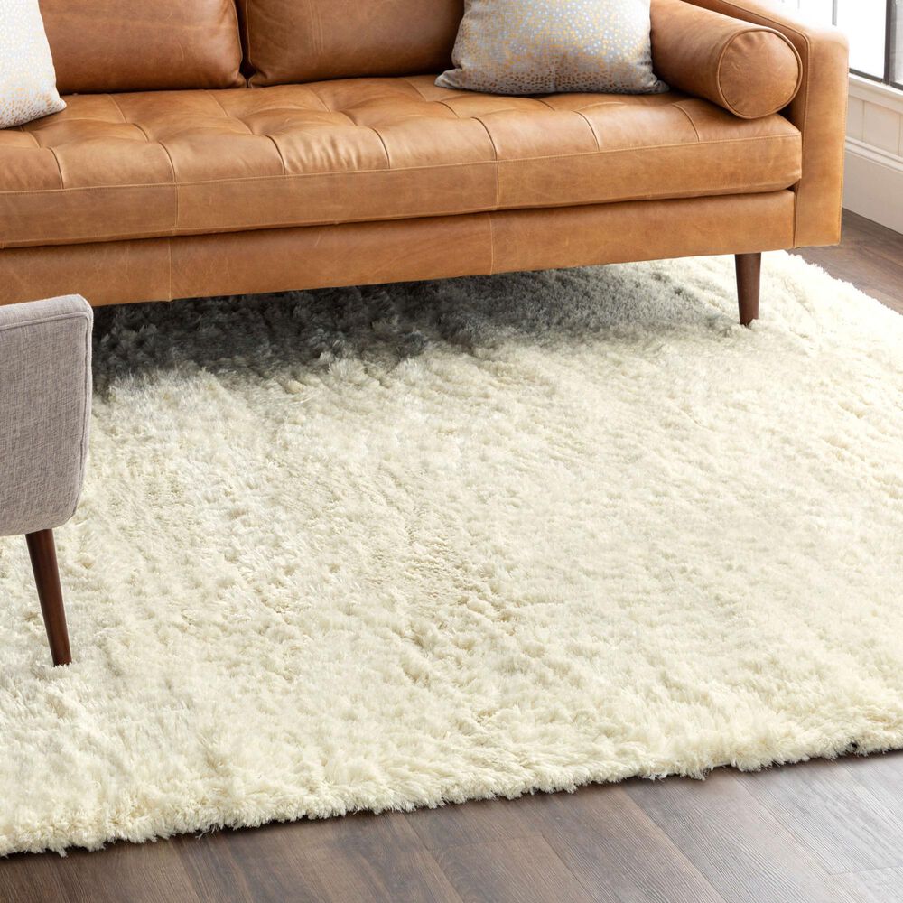 Karastan Billow Shag 5&#39;3&quot; x 8&#39; Ivory Area Rug, , large