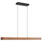 Golden Lighting Silva 1-Light Pendant in Black and Walnut, , large