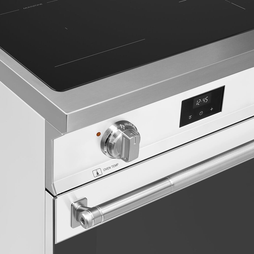 SMEG Professional 24" Induction Electric Range in Matte White, , large