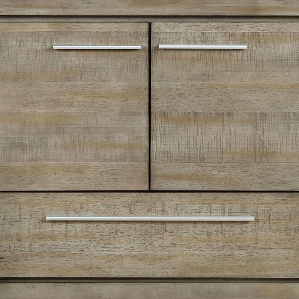 Lexora Home Lafarre 36&quot; Single Bathroom Vanity in Rustic Acacia with 2 cm White Quartz Top and Rectangular Sink, , large