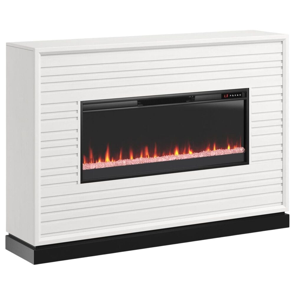 Legends Home Malibu Fireplace Mantel in White and Seal Skin, , large
