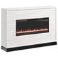 Legends Home Malibu Fireplace Mantel in White and Seal Skin, , large