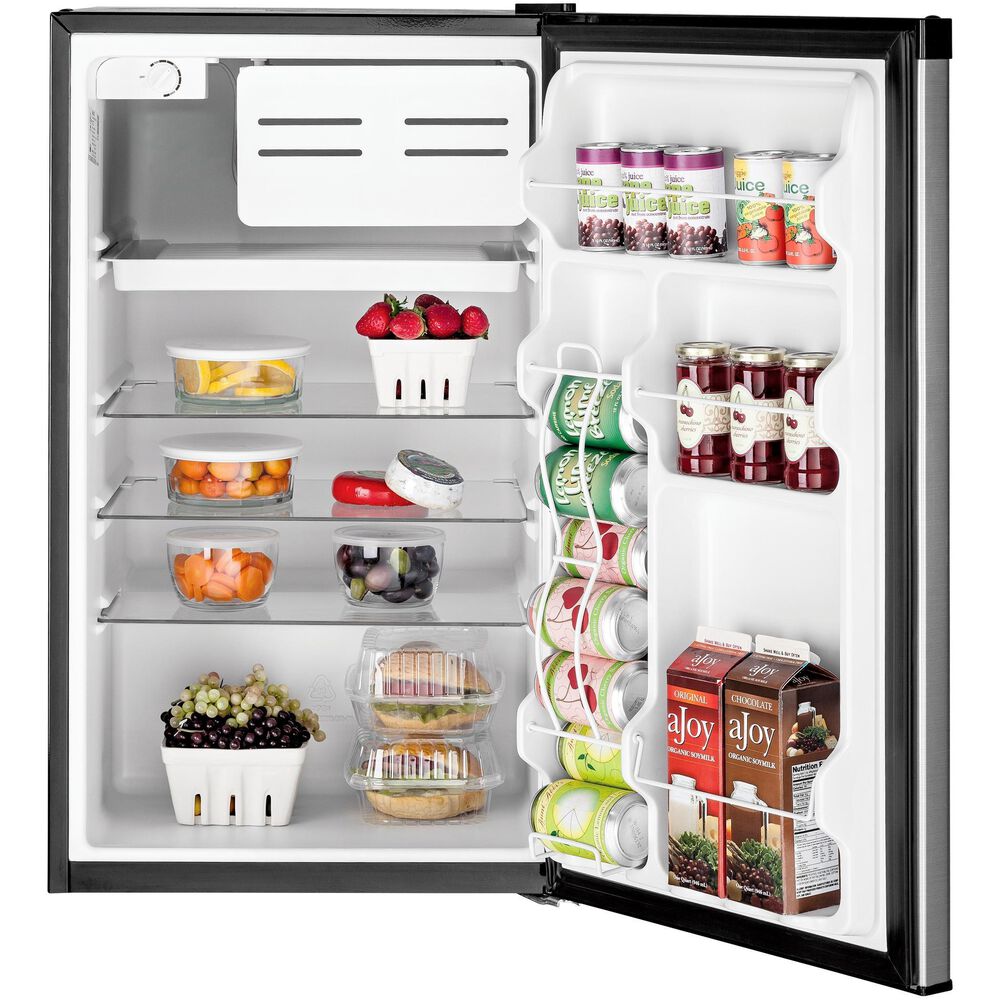GE Appliances 4.4 Cubic Feet Compact Refrigerator in CleanSteel, , large