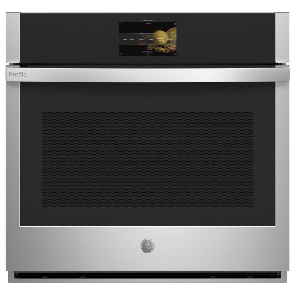 GE Profile 2-Piece Kitchen Package with 30&quot; Built-In Single Wall Oven and 36&quot; Electric Cooktop in Stainless Steel and Black, , large