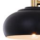 Vaxcel Belmont 4-Light Bathroom Vanity in Matte Black and Satin Brass, , large