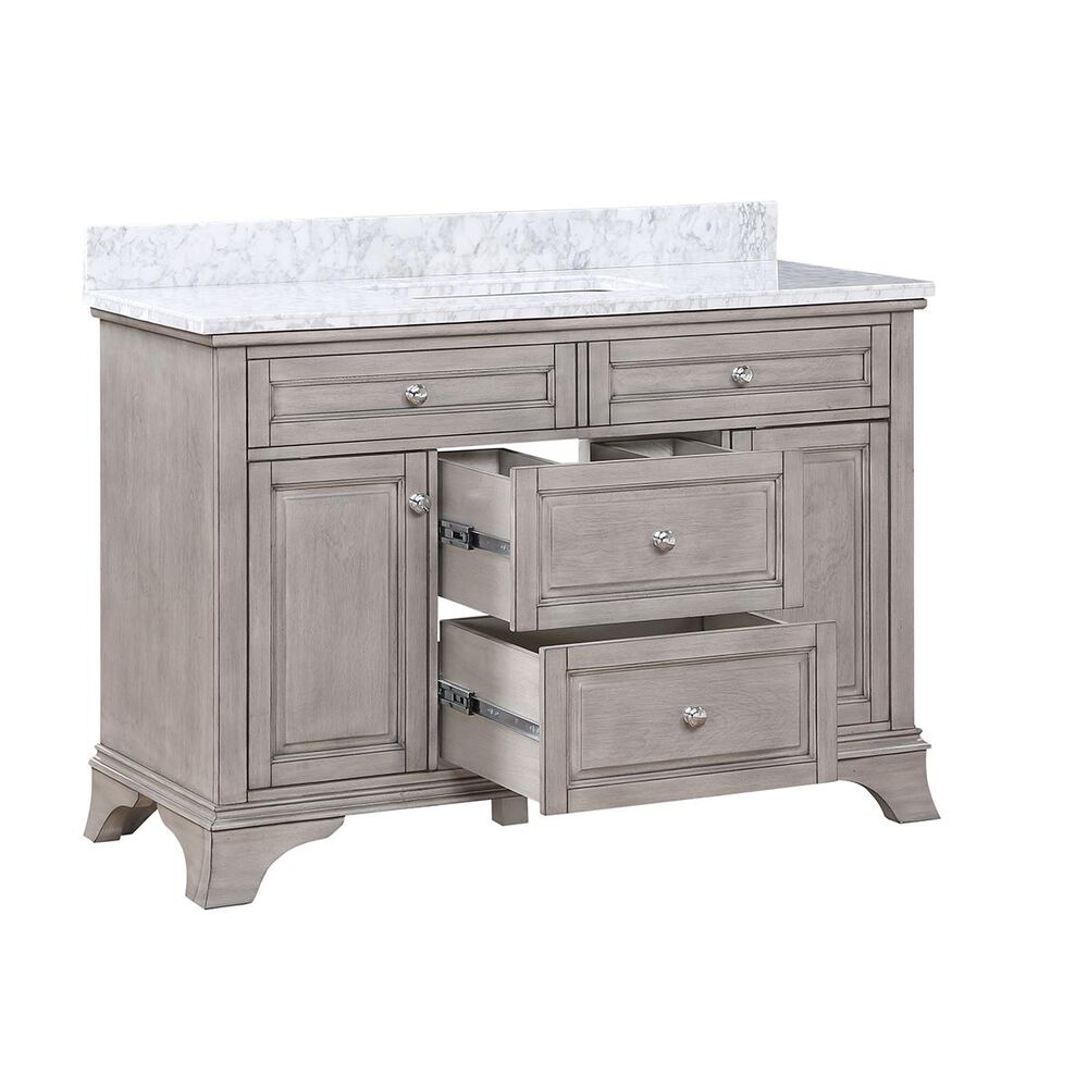 Aurafina Wainwright 48&quot; Vanity with Top and Sink in Old Harbor Gray, , large