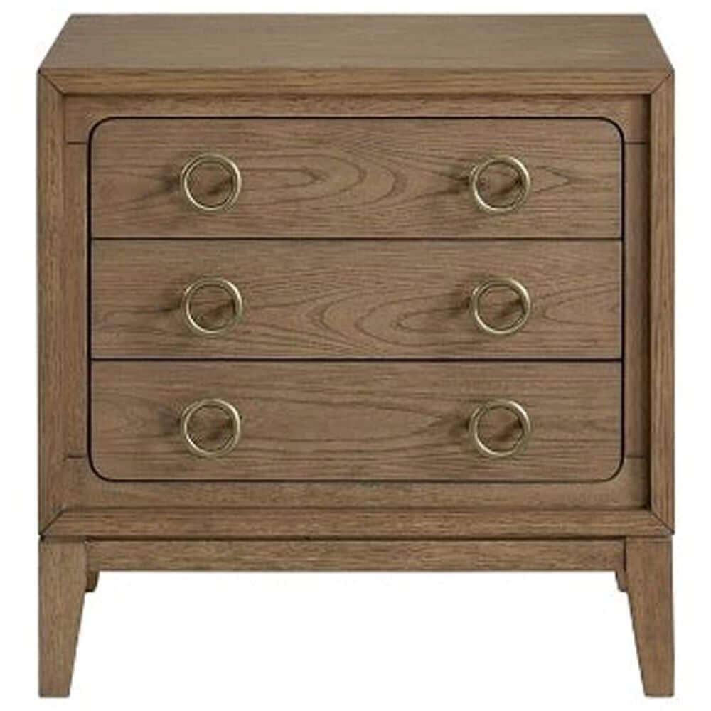 Sterling Timber Elure King Upholstered and Strap Panel Bed with Dresser and 2 Nightstands in Latte, , large