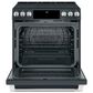 Cafe 2-Piece Kitchen Package with 30" Slide-In Range and 1.7 Cu. Ft. Microwave Oven in Matte Black, , large