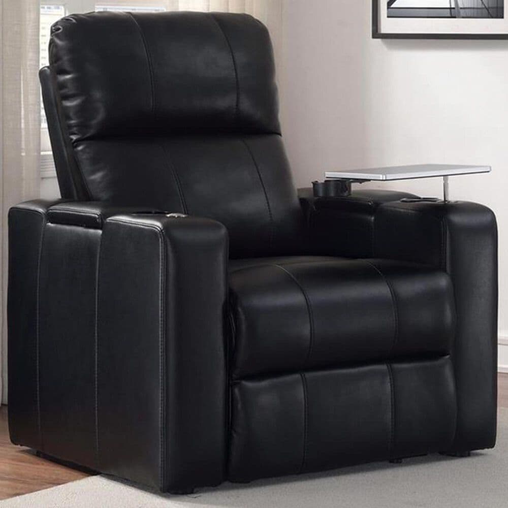 Prime Resources International Larson Power Home Theater Recliner in Black, , large
