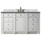 James Martin Vanities Bristol 60" Single Bathroom Vanity in Bright White with 3 cm Parisien Bleu Quartz Top and Rectangular Sink, , large