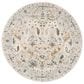 Surya Dresden Off-White, Taupe, Dusty Sage, Deep Teal, Light Gray, Olive and Mustard 5"3" Round Area Rug, , large