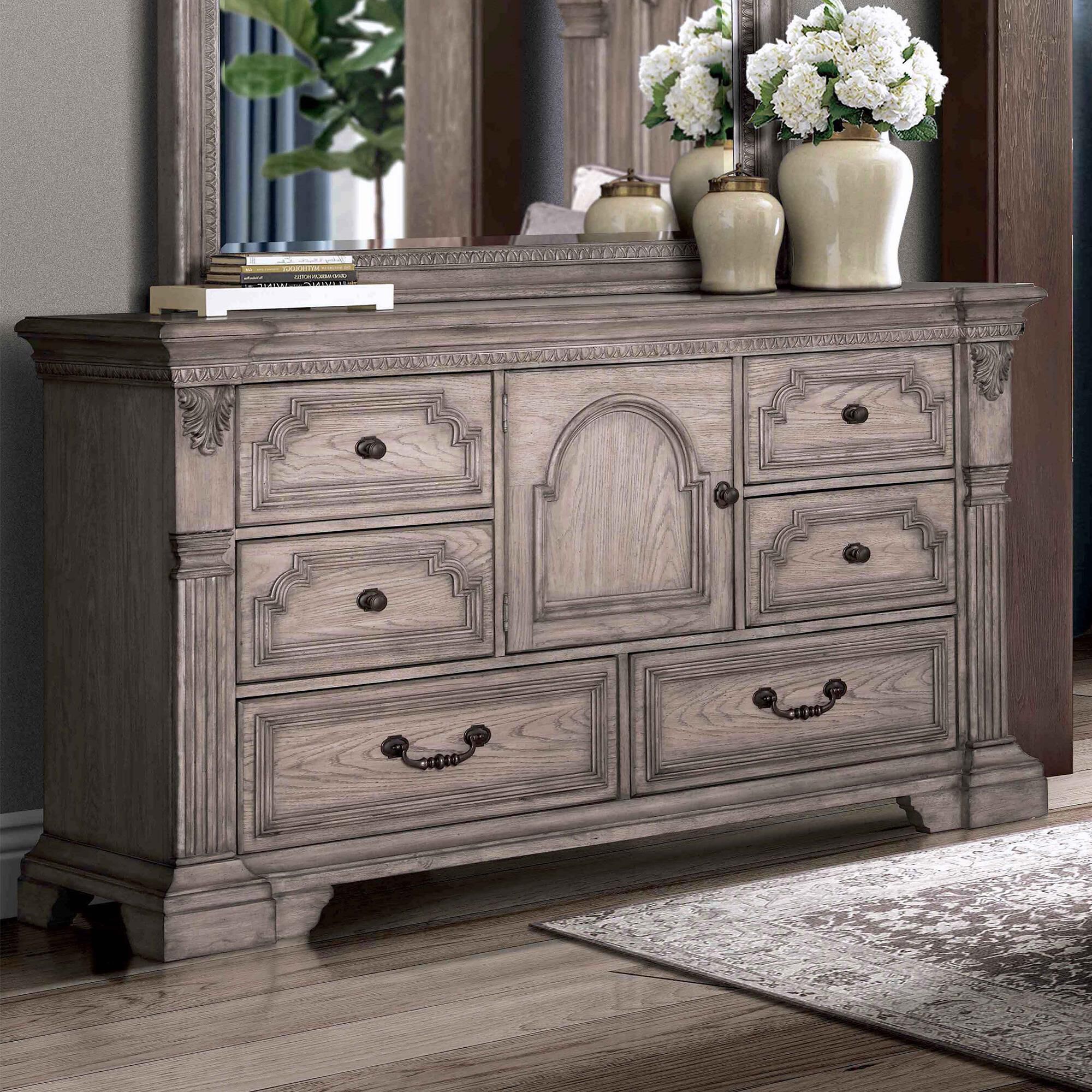 Sasha Lee Traditional Dresser Only in Light Taupe