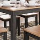 Ashley Gesthaven 5-Piece Rectangular Dining Set in Light Natural and Dark Brown, , large