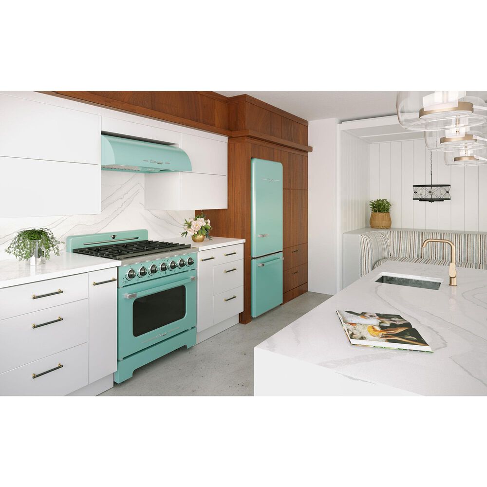 Unique Appliances Classic Retro 36" Under Cabinet Range Hood in Ocean Mist Turquoise, , large