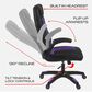 Regency Global Sourcing AON Archeus Ergonomic Gaming Chair in Black and Purple, , large