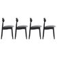 Dayton Colbert Side Chair in Black and Natural (Set of 4), , large