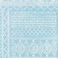 Safavieh Tulum TUL268K 3" x 5" Turquoise and Ivory Area Rug, , large