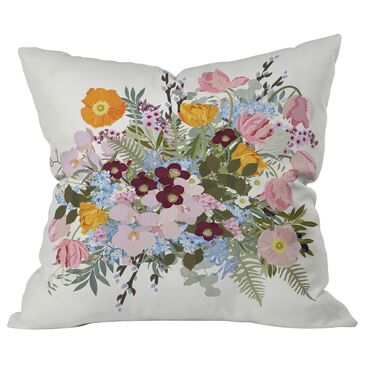 Deny Designs Astrid Morning 18" Square Outdoor Throw Pillow in Green, , large